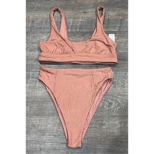 Vitamin A Sienna Tank Bikini Set in Pink Sands Shimmer
